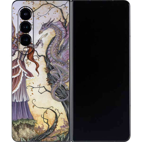 Amy Brown Dragon Charmer Fairy Galaxy Z Fold4 5G Skin